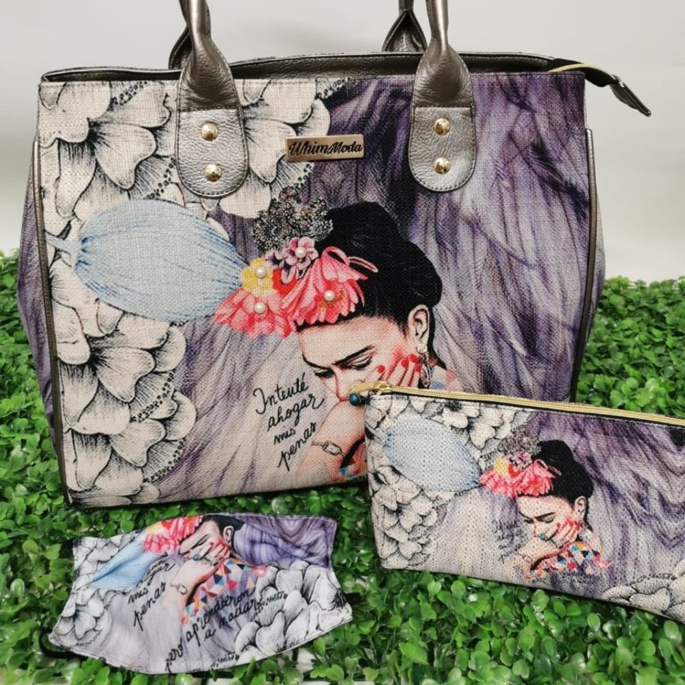 Frida bag set,large bag, cosmetic & face mask